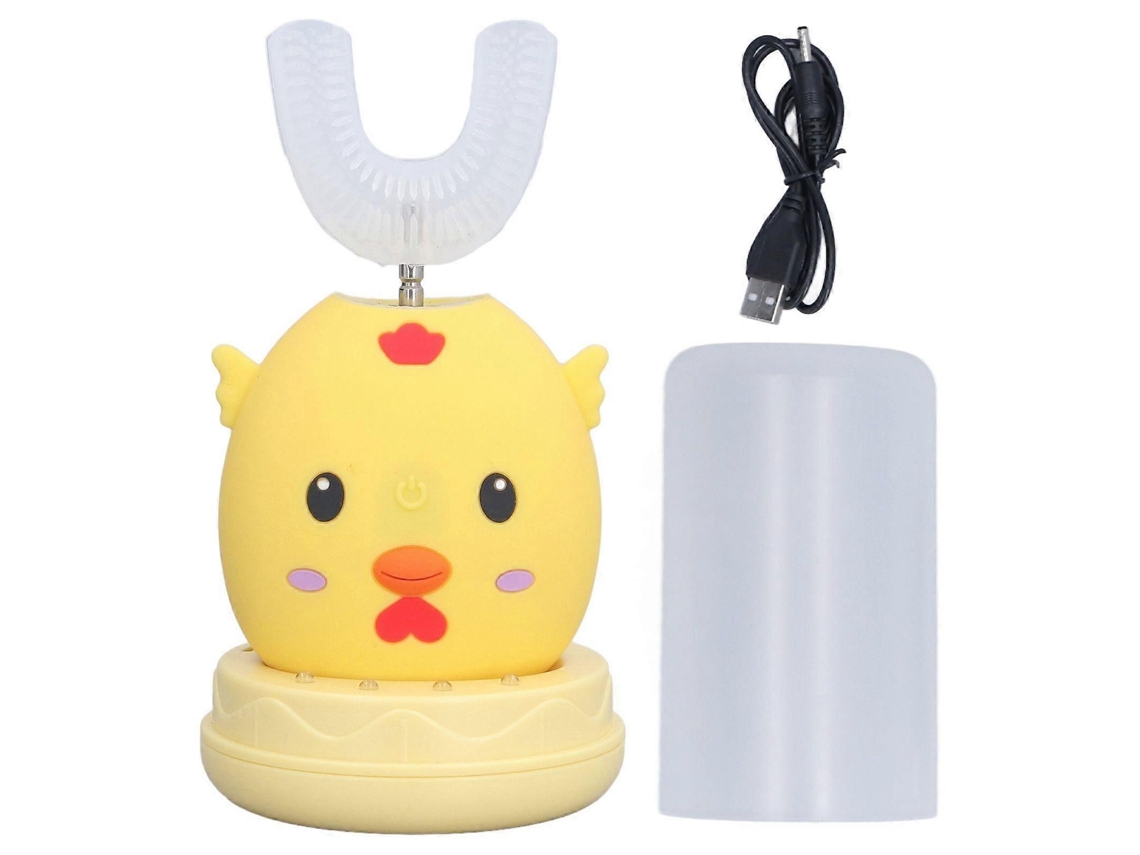 Escova de Dentes Elétrica Infantil Automática em Formato U com 3 Modos Limpeza Oral 360° para Meninos e Meninas 6 a 12 Anos. GOKOCO