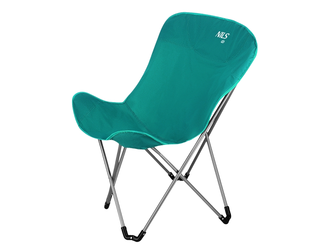 Cadeira de Camping Dobrável Verde, Leve e Portátil. AQUAFORGE