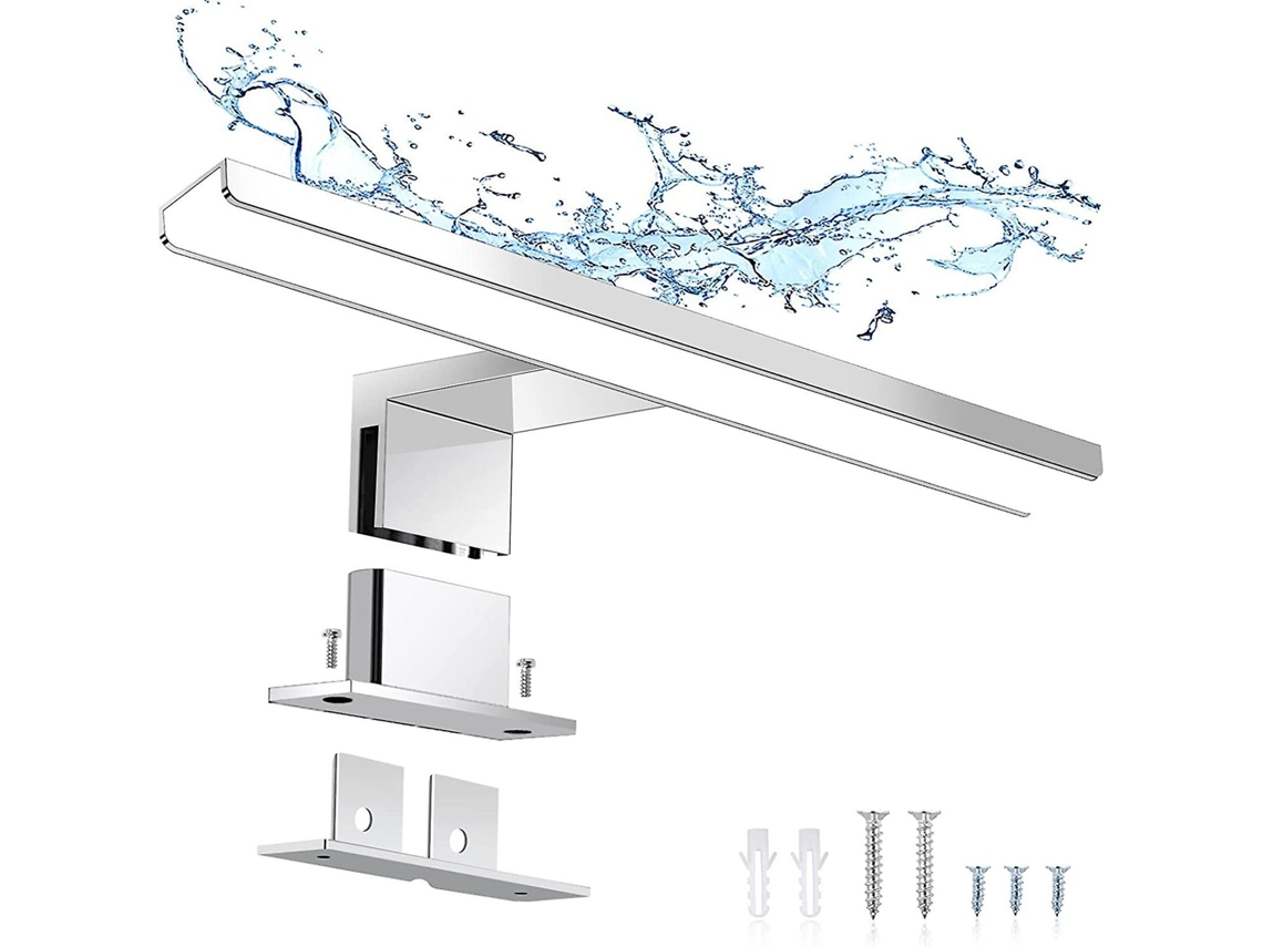 Rebe lâmpada de Espelho Banheiro Led, Luz de Parede 6w, Impermeável Ip44, Branco Neutro 4000k, 30cm, Design Moderno