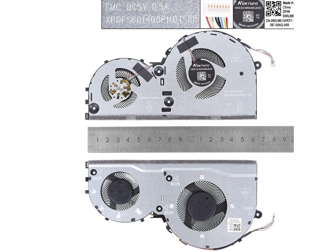 Ventoinha de alta potência para notebooks Lenovo L330 de 15" e 17". Compatível.