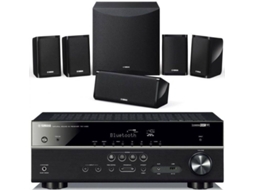 Kit Colunas Home Cinema e Recetor A/V YAMAHA YHT-4854 (115 W - Canais: 5.1 - 5+1)