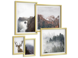 Conjunto De Pinturas Paisagens Da Natureza Selvagem Espelharte (5 Peças)