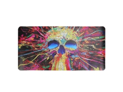 Mouse Pad Para Jogos Skull, Base Anti-derrapante, Textura Tratada, Controle Preciso.