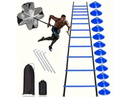 (azul) Equipamento De Treinamento De Agilidade, Equipado Com Frisbee E Pontas De Arrasto Para Paraquedas.