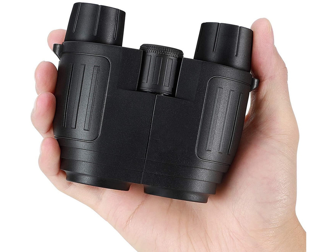 Binóculos 10x25 Hd Mini Bak4 Prisma Fmc Ip68 Anti Neblina Leve Unissex Observação Pássaros Caça Estrelas Náuticos Concertos Preto Yizhood