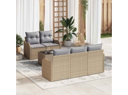 Vidaxl Conjunto De Sofá De Jardim 6 Unid. 5-número De Lugares
