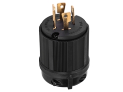 Plugue Macho com Trava de Rotação NEMA L14-20P 4 Terminais 125V/250V 20A para Gerador YURU