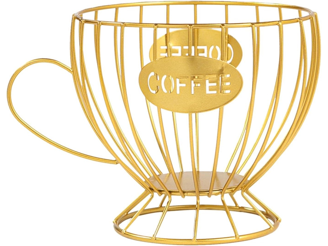 Organizador De Cápsulas Café, Ampla Capacidade Para Armazenamento Compatível Com Todos Os Tipos Versátil Bancada Ou Armário