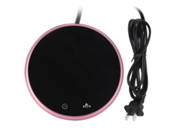 Aquecedor De Chá Elétrico Rosa Da Laxiscreed Com Display Digital E Função De Aquecimento