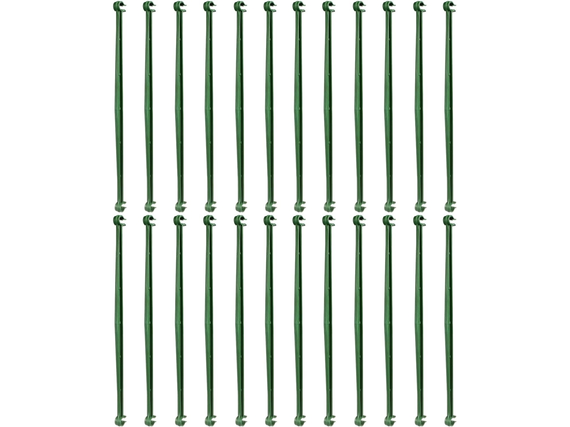 Kit de 24 Conectores de Plástico Verde, Expansíveis Es Ao Desgaste, para Dar Suporte a Estacas de Pepinos e Tomates na CHABERLU