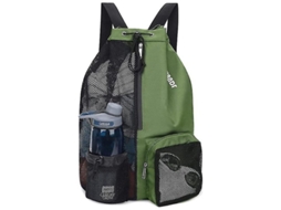 Mochila Impermeável Para Natação E Ginásio Com Compartimentos Seco E Molhado Bolsa De Equipamento Desportivo Leve Verde