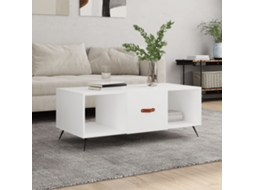 Vidaxl Mesa De Centro 102x50x40 Cm Madeira Processada Branco