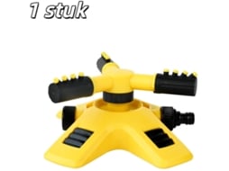 1 Unidade De Aspersor Amarelo Com Rotação Automática De 360°, Bico Duplo De Pulverização, Indicado Para Irrigação De Viveiros E Rega De Jardins