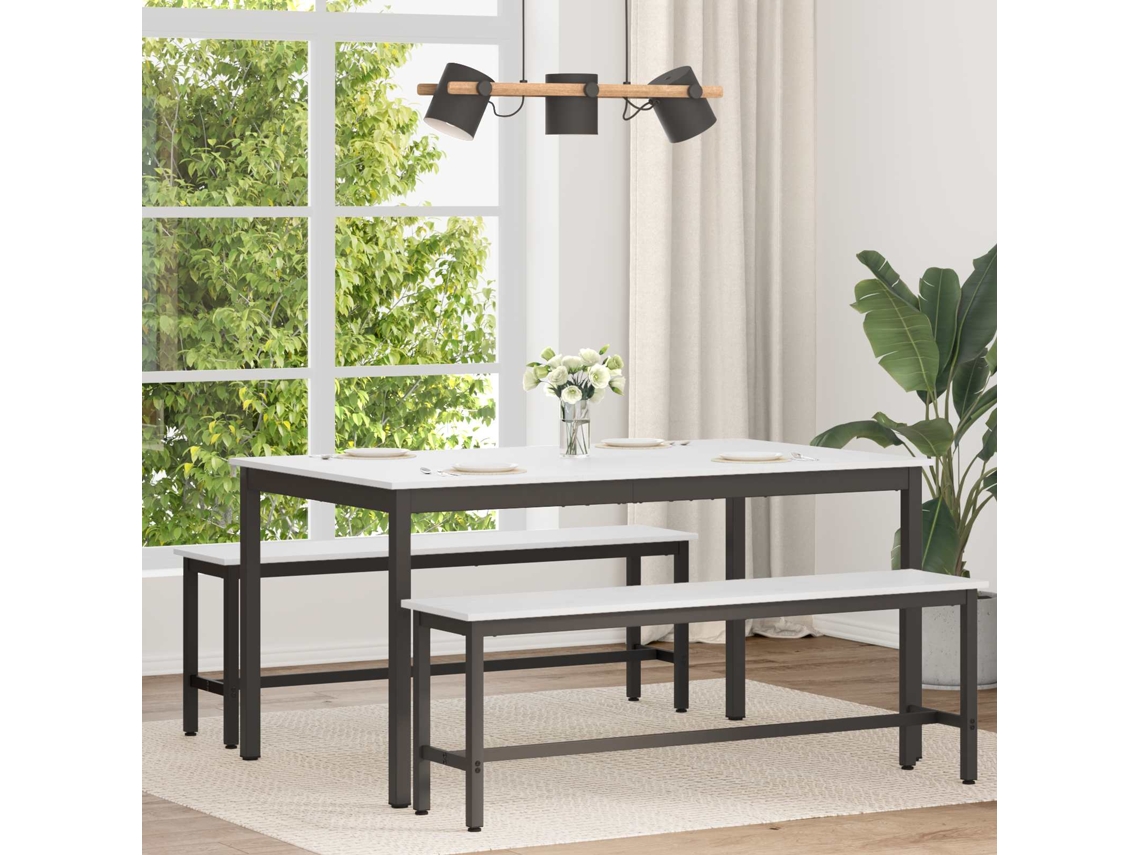 Vidaxl Mesa De Jantar Branco 150 X 90 X 75 Cm
