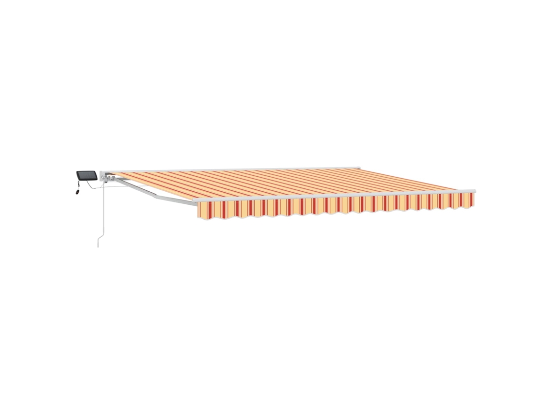 Conjunto 1 Toldo Manual Vidaxl Branco Alumínio (4,5 × 3,5 M)