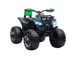 Quad Elétrico Infantil, Luz E Música, 3-8km/h, Para 3-5 Anos, Verde