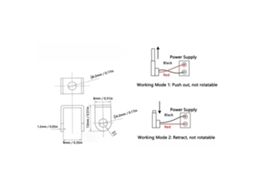 Laxiscreed Atuador De Movimento Linear 24v Dc Com Velocidade 4mm/s Para Automação E Engenharia