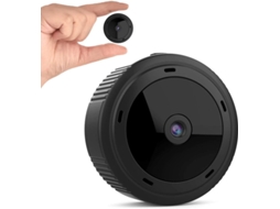 Minicâmera W10 Wifi 1080P sem fio HD IP Câmera de visão noturna DVR Detecção de movimento para ambientes internos e externos Aplicativo Bestvite (preto)