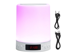 Aetheria alto falante Bluetooth com Luz Noturna Colorida Controle Táctil Led Despertador Mesa
