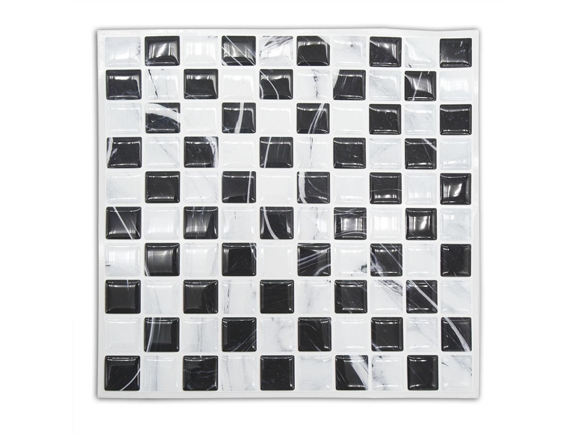 Adesivos De Azulejo Mosaico 3d, 5 Peças, Parede Autoadesivos Pvc À Prova D'água Para Decoração Cozinha Doméstica