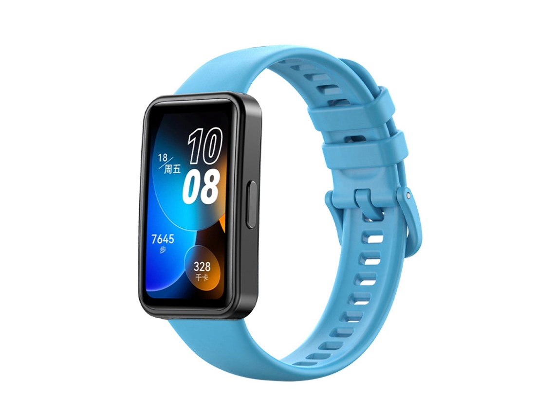 Substituição Confortável Silicone Para Huawei Band 10 18mm, Ajustável Azul Hexinyigjly