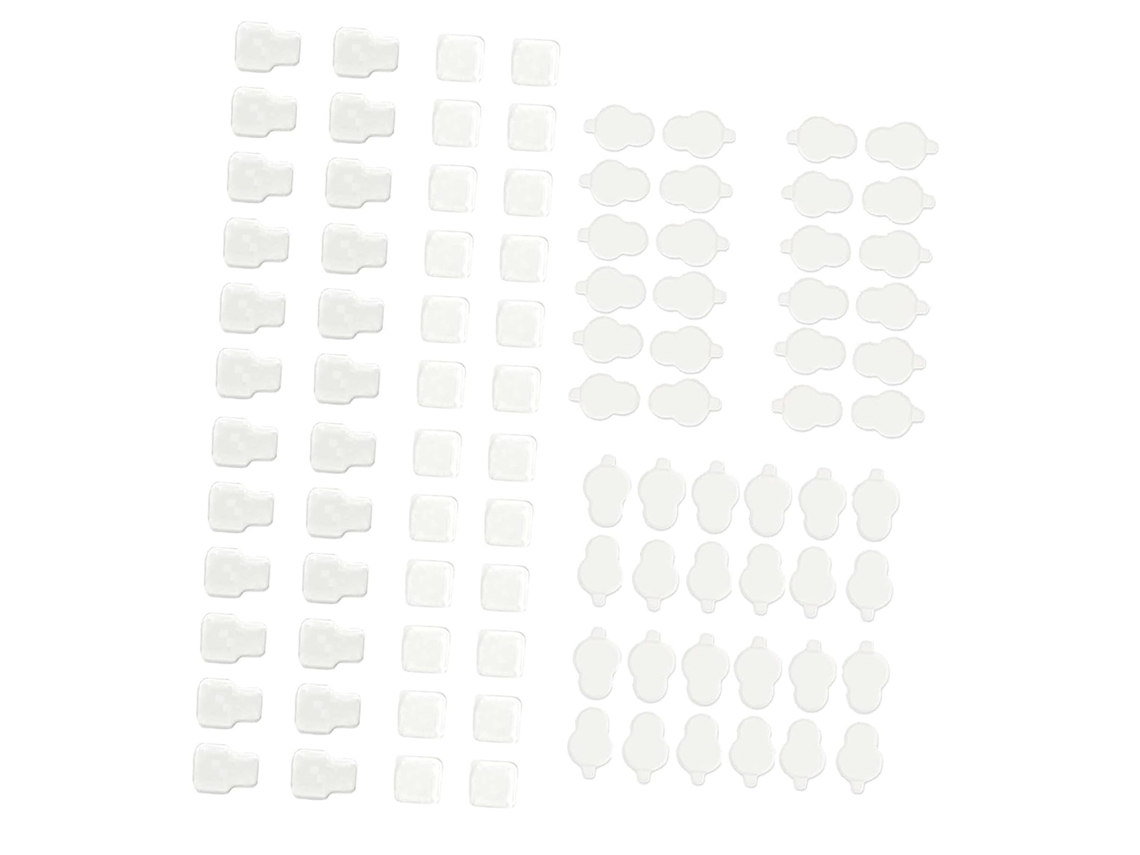 Conjunto de 6 folhas adesivas de acrílico transparente para pequenas decorações, projetos de artesanato e mesas decorativas.