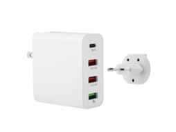 Carregador Viagem 3 Portas Usb c LAXISCREED