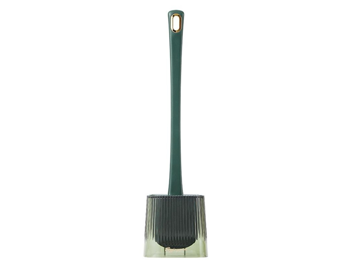 Escova De Banheiro Sem Cantos Mortos, Escova De Limpeza Doméstica Com Cabo Longo, Acessórios De Banheiro Para Banheiro Verde Aquaforge