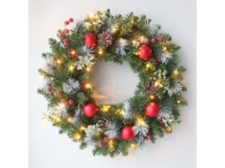 Guirlanda De Natal Com Luzes Para Áreas Externas, Guirlanda De Natal Para Portas, Guirlanda De Natal Para Áreas Internas, Decoraçõ Aquaforge