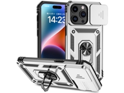 Capa Para Iphone 15 Pro Max - Suporte Deslizante Para Câmera