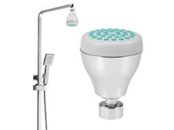 Chuveiro De Chuva Externo, Aspersor De Chuveiro Com Limitador De Fluxo Removível, Prata, 3,7 X 2,6 X 2,6 Polegadas, 1 Conjunto Rosewell