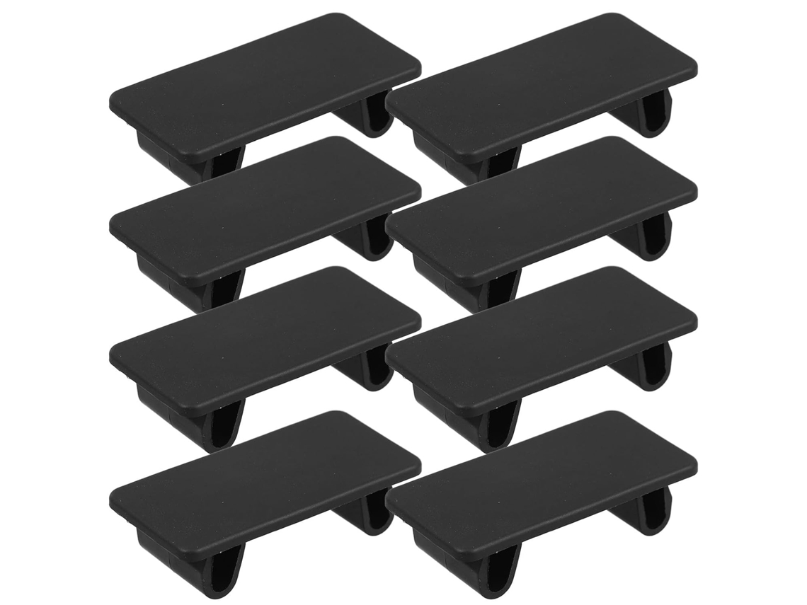 Painel de interruptores basculantes retangular em ABS preto