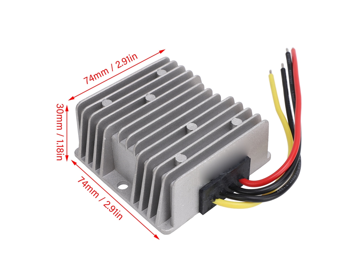 Laxiscreed Conversor Dc 360w 30a Ip67 À Prova De Água Para Reduzir De 24v-40v A 12v