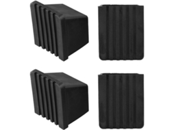 Conjunto De 4 Protetores Borracha Quadrados 50 X Mm Para Equipamentos