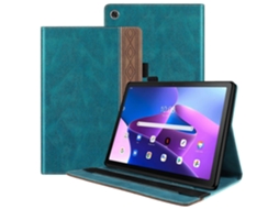 Capa de couro Webake para tablet Lenovo Tab M10 Plus 3ª geração da série Splicing