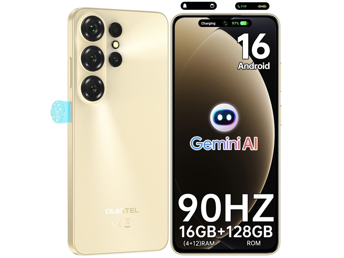 Smartphone Oukitel C26 Android 16 6.63 Polegadas 4gb 128gb 5150mah Dual Sim 4g - Dourado