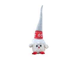 Boneco Pelúcia Coruja Elfo Decorativo Natal Adorável