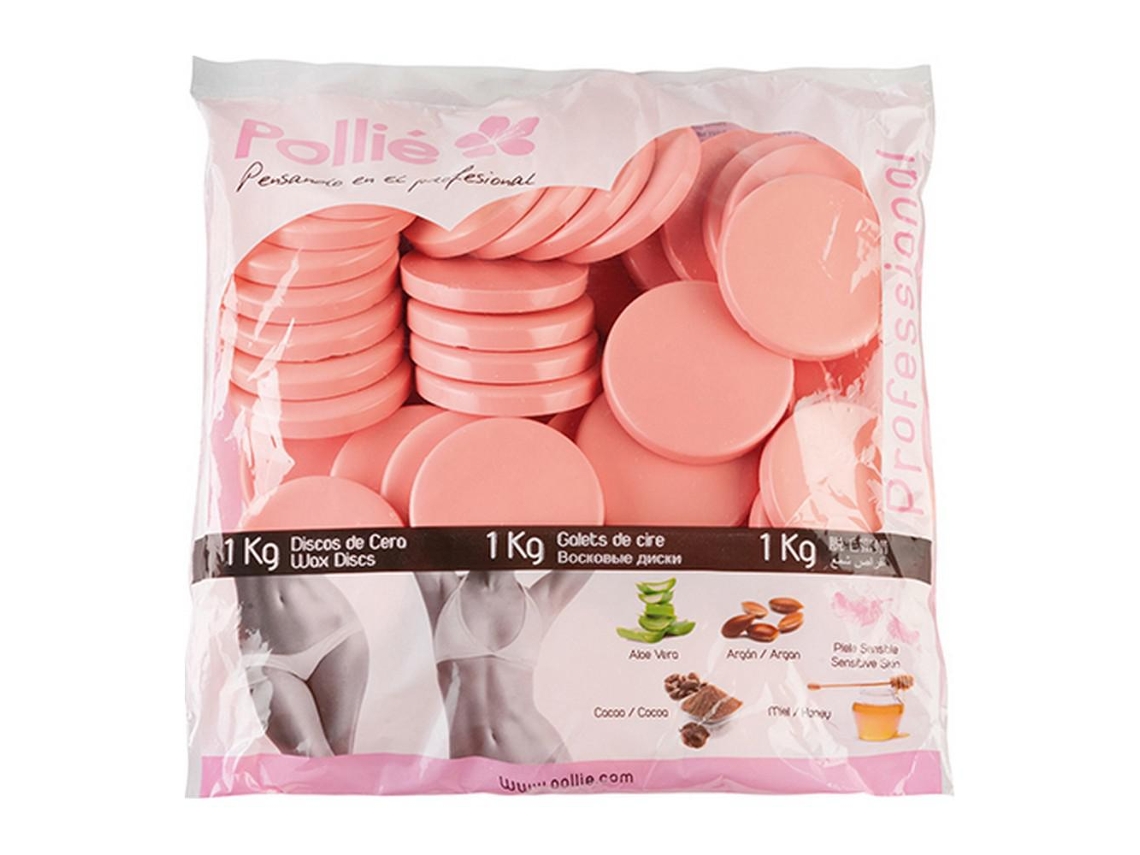 Cera Depilatória Corporal Eurostil Cor de Rosa Peles Sensíveis 1 kg