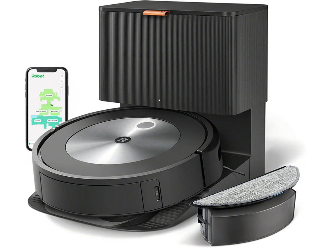 Aspirador Robô IROBOT Roomba Combo J5+ MAX (2-em-1 - Grafite)