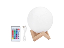 Luminária Lunar Impressa em 3d, Luz Noturna Lunar, Presente Ideal para Aniversários, Natal e Dia Dos Namorados BRILVIBERA
