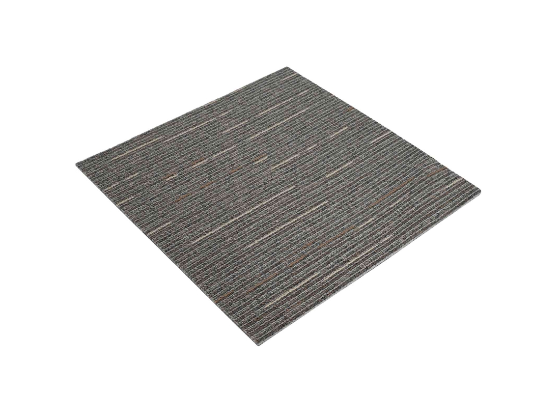 Conjunto 20 Azulejo De Carpete Vidaxl Castanho Polipropileno (50 X 50 Cm)