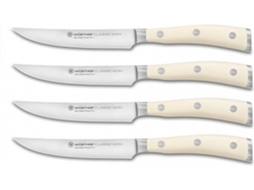 Conjunto Facas de Cozinha de Bife WUSTHOF Ikon Creme