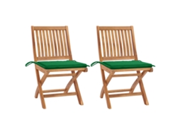 Folding Chair, Folding Chairs Vidaxl Verde Teca (n/a)
