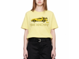 Rockinstone Back To The Future Movie Car Heather Yellow Adult T-shirt Size:xl