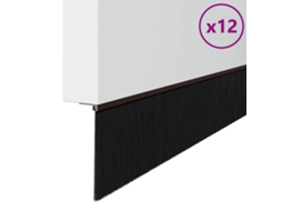 Conjunto 12 Vedação Da Porta Vidaxl Castanho Alumínio (100 Cm)