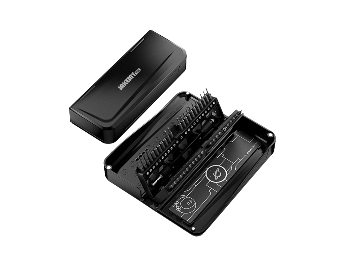 Conjunto De Parafusos E Sockets De Precisão Multifuncional Jakemy 47pcs Para Manutenção De Eletrônicos Domésticos
