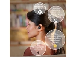Auriculares Bluetooth True Wireless SONY Wf-1000Xm4S (In Ear - Microfone)