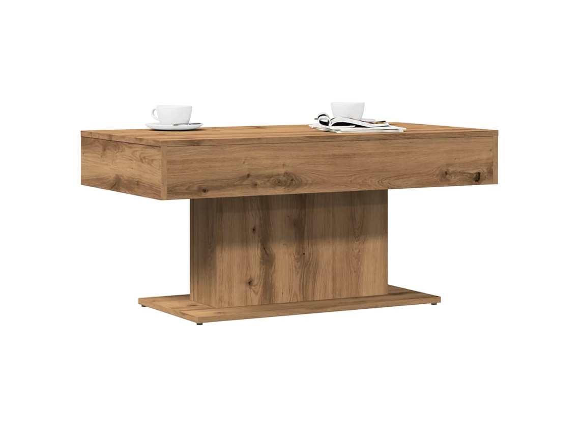 Vidaxl Mesa De Centro Artisan Oak 96x50x45 Cm Em Madeira Engenheirada
