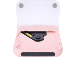 Leitor Cd Portátil Dpofirs Com Bluetooth, 2 Alto-falantes, De Recarregável Para Casa, Carro E Atividades Ao