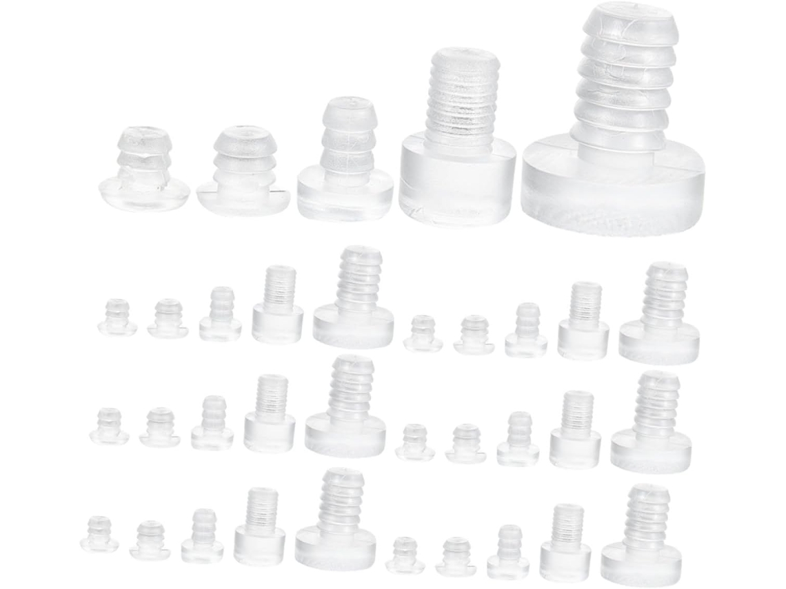 Conjunto De 75 Peças De Almofadas Antichoque De Silicone Transparente Para Proteção De Móveis.